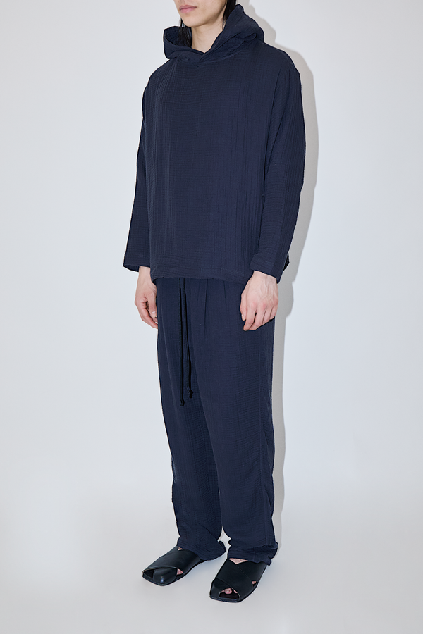 AngelWeave Dark Navy Gauze Hoodie