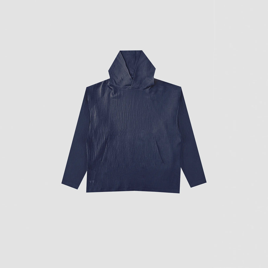 AngelWeave Dark Navy Gauze Hoodie