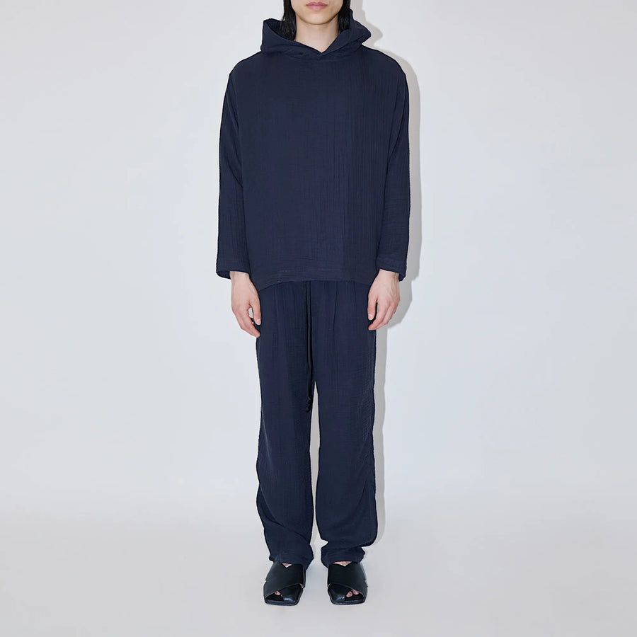 AngelWeave Dark Navy Gauze Hoodie