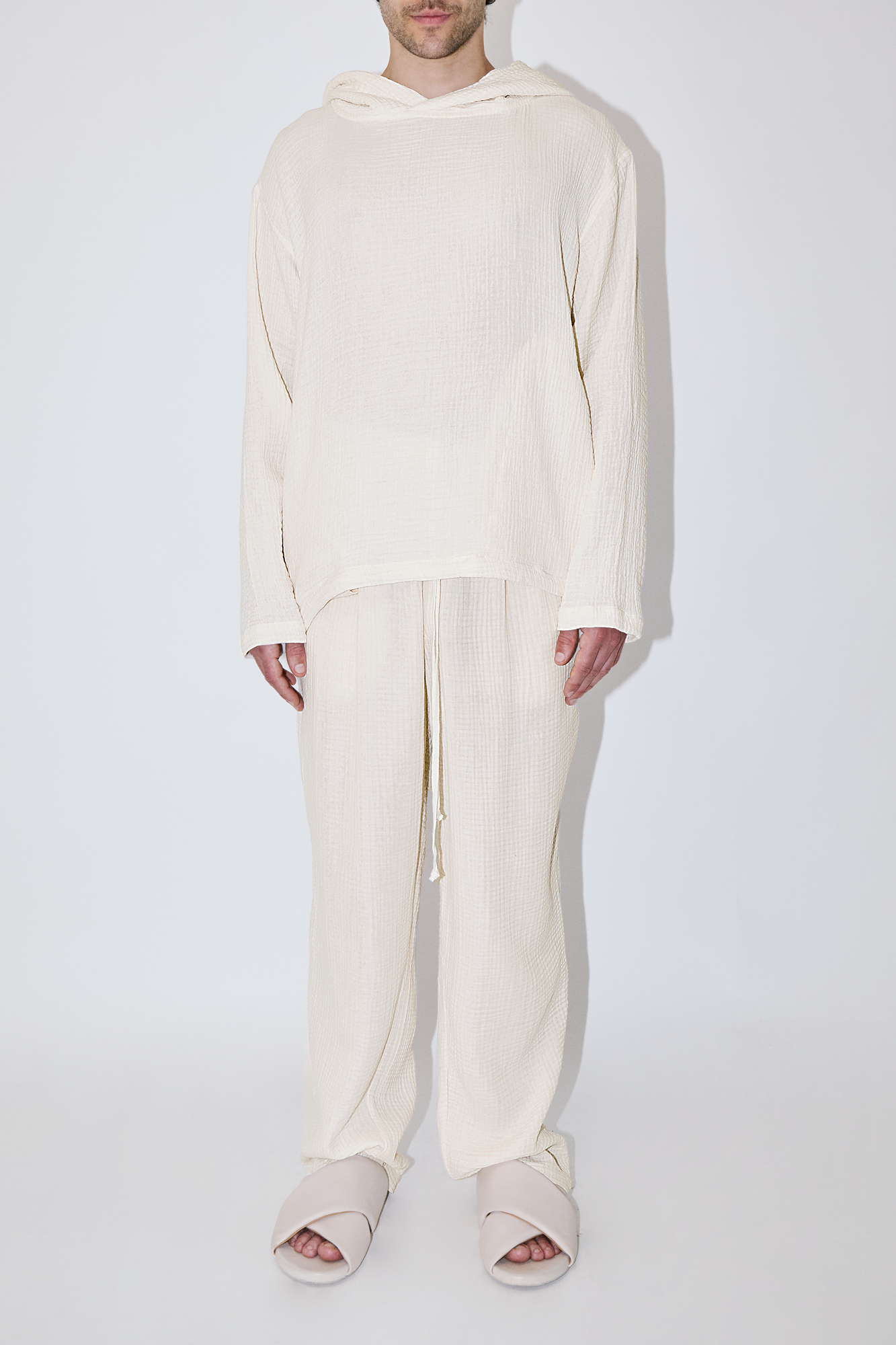 AngelWeave Ivory Gauze Hoodie