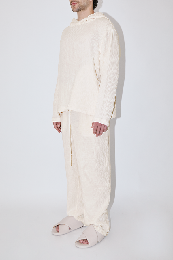 AngelWeave Ivory Gauze Hoodie