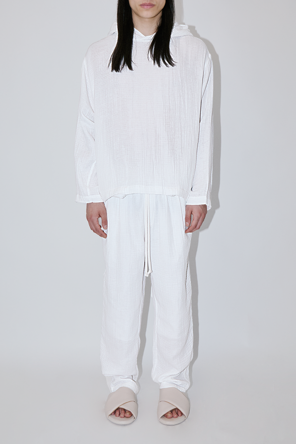AngelWeave White Gauze Hoodie