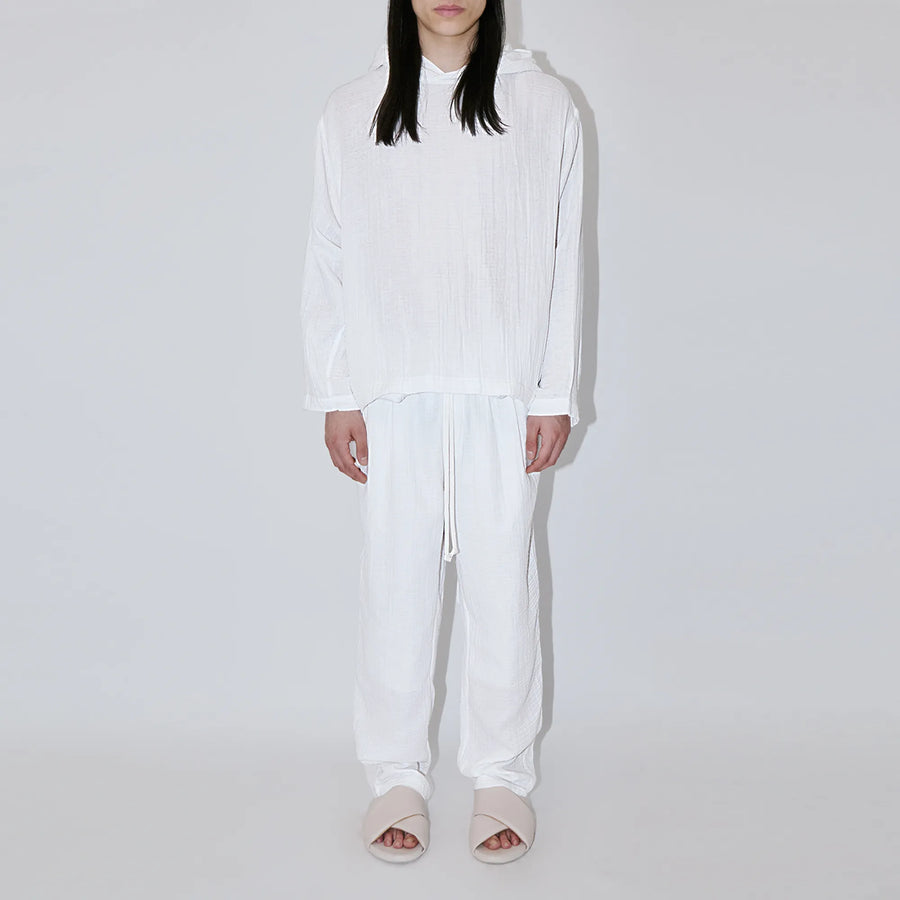 AngelWeave White Gauze Hoodie