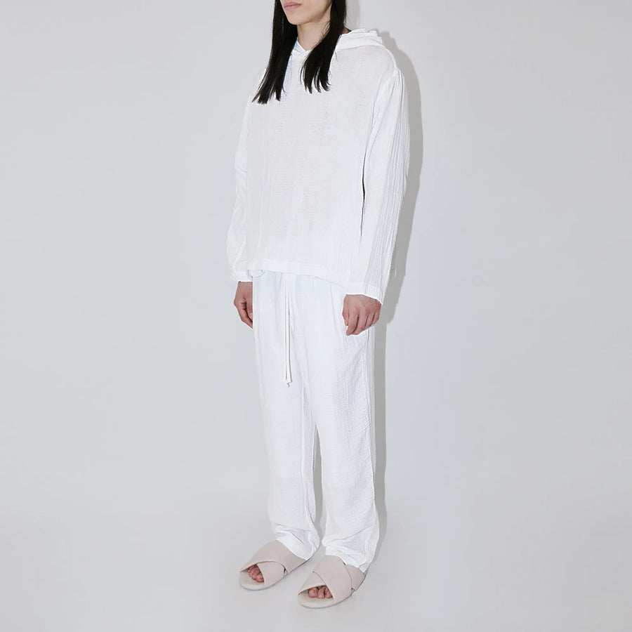 AngelWeave White Gauze Hoodie