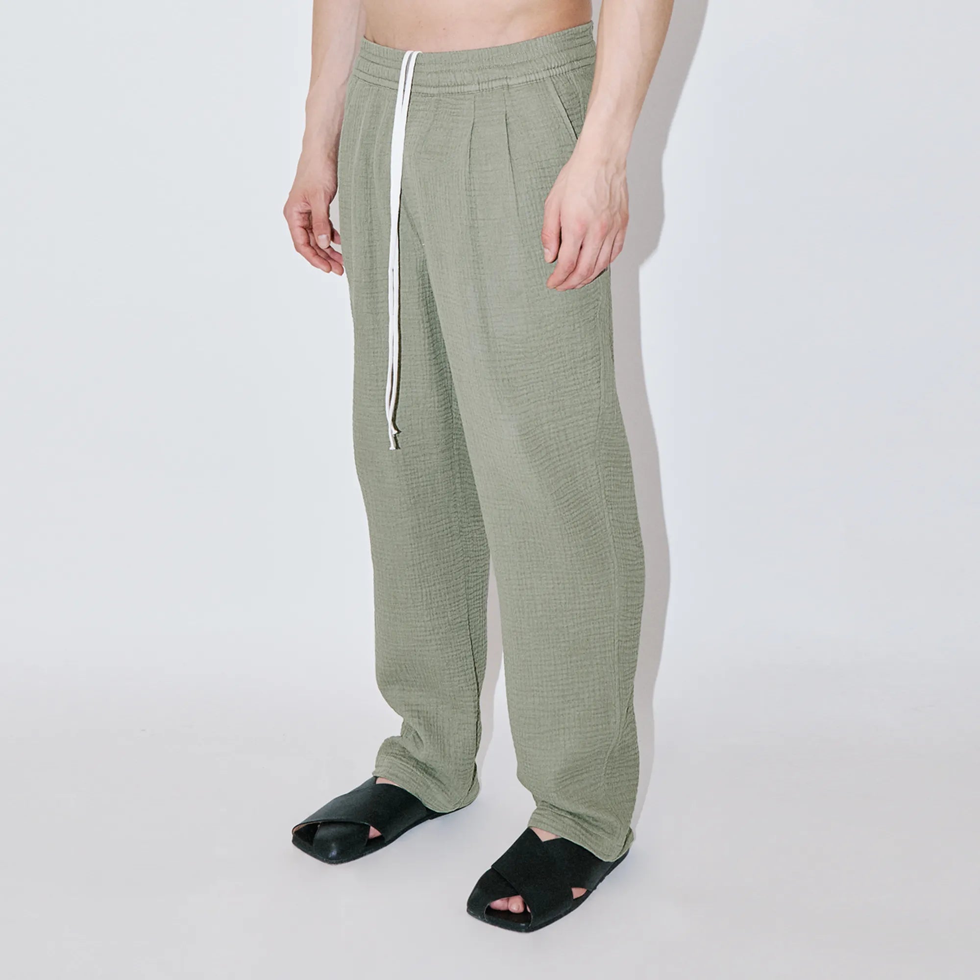 AngelWeave Khaki Gauze Lounge Pants