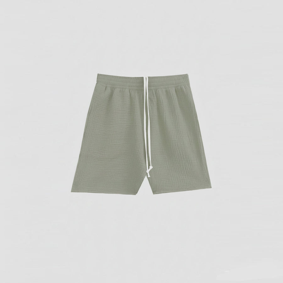 AngelWeave Khaki Gauze Lounge Shorts