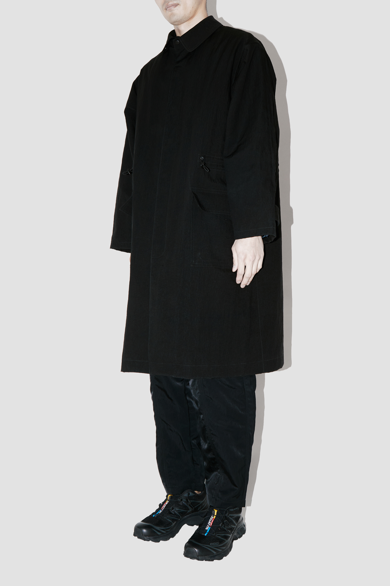 HeavyProtect KLY BLACK TRENCH COAT