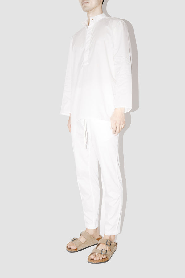 SmoothWeave WHITE MICRO TWILL KURTA