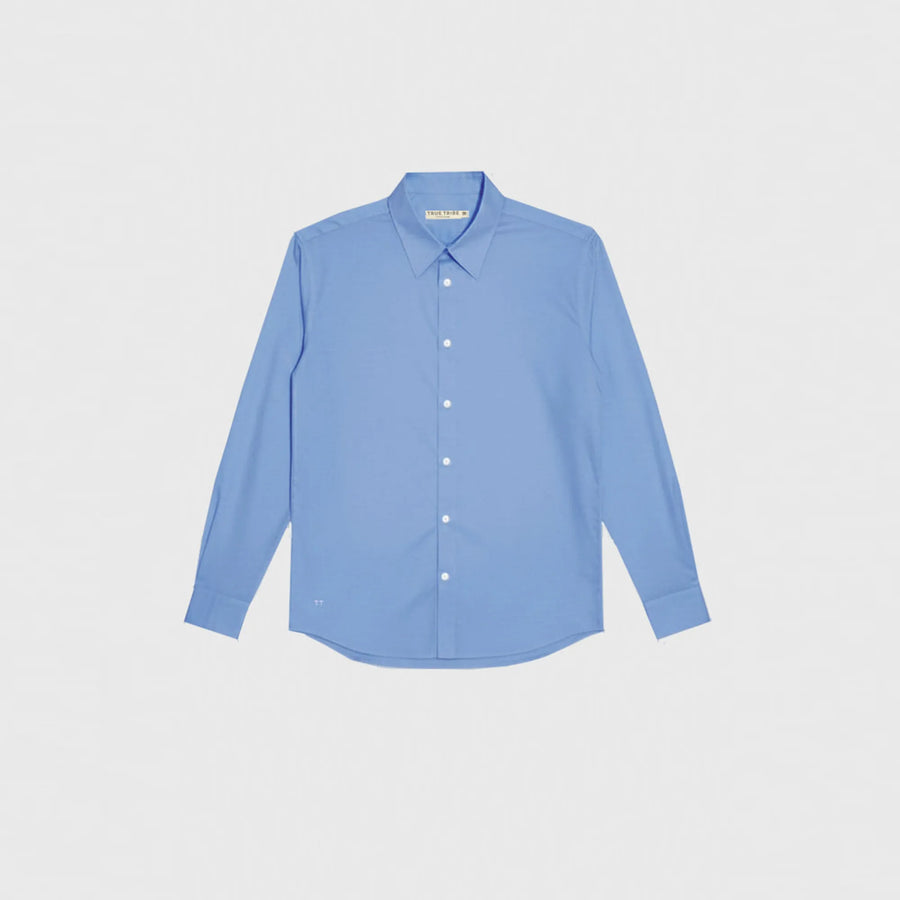 GizaFine Blue Petrol Oversized Shirt