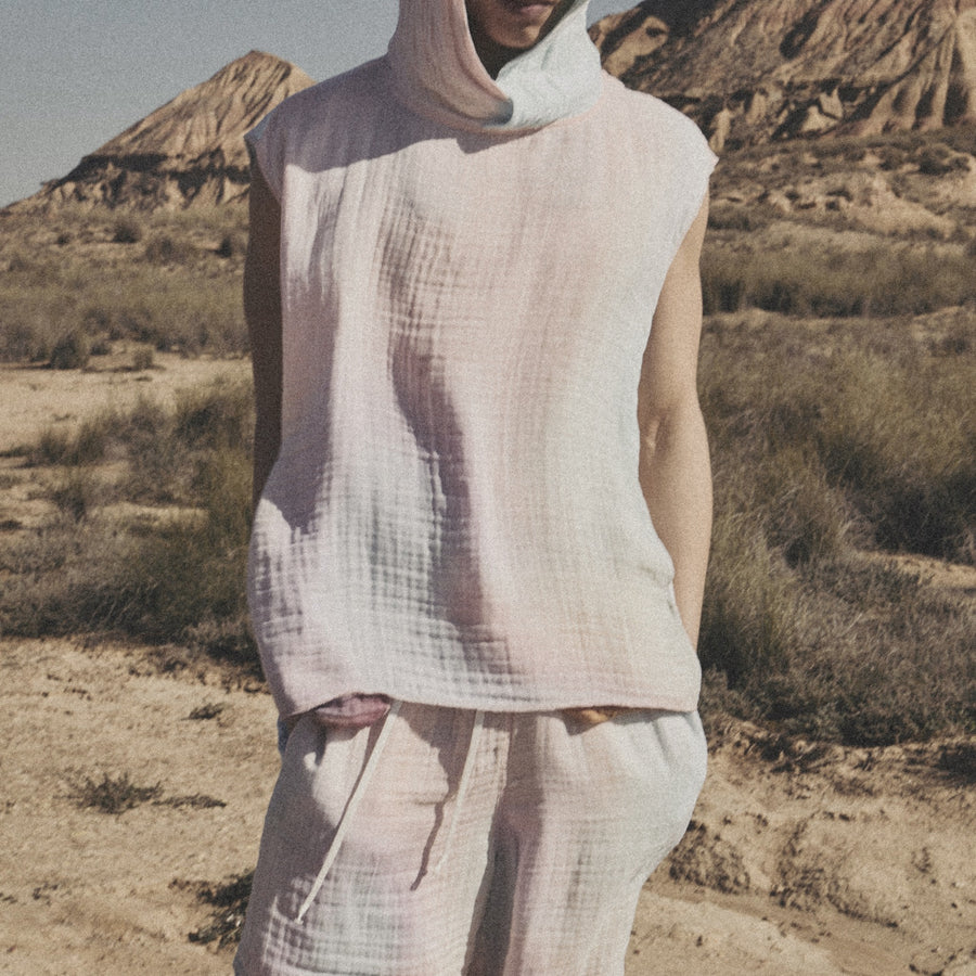 AngelWeave Indus Bermuda Shorts in the desert