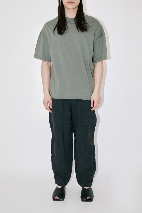 Combed Khaki Oversized T-Shirt