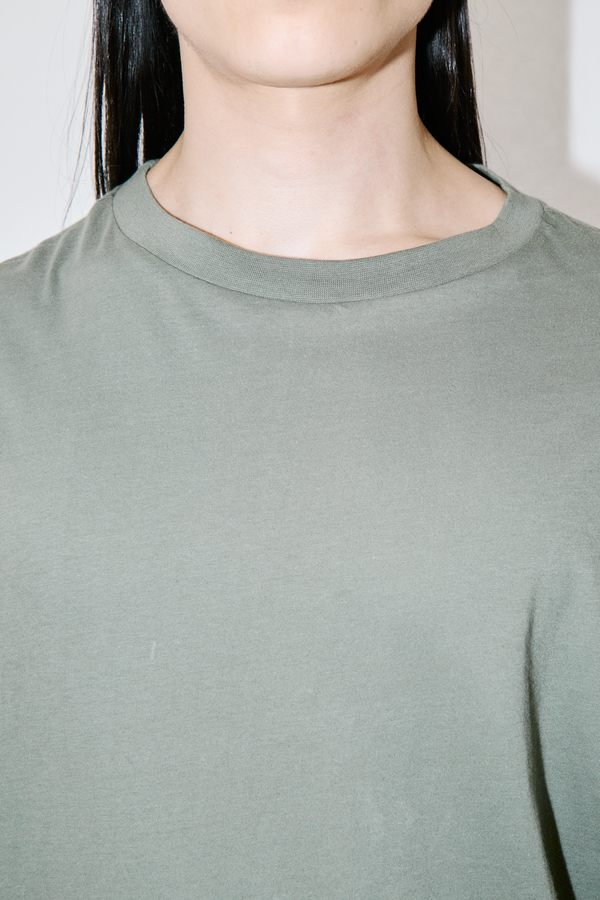 Combed Khaki Oversized T-Shirt