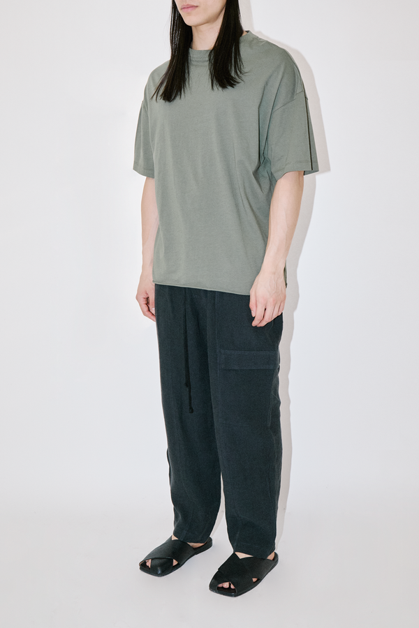Combed Khaki Oversized T-Shirt