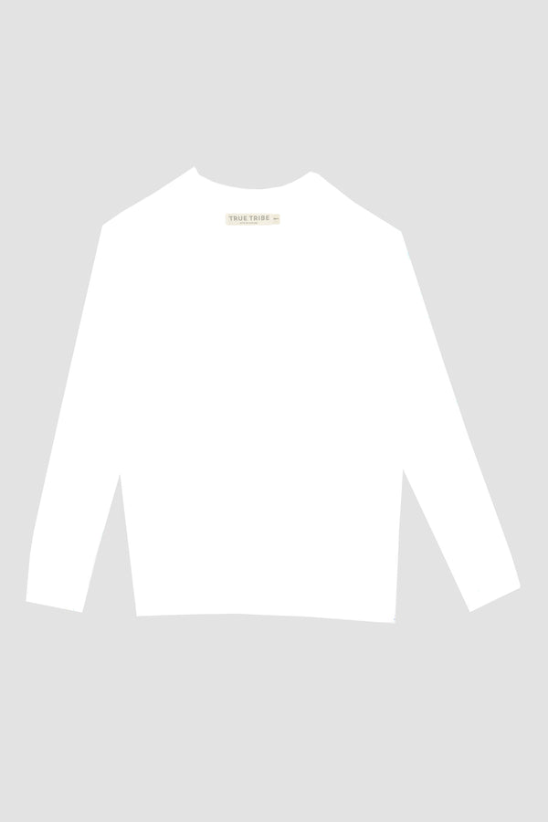 ElevaPima WHITE LONG SLEEVE T-SHIRT