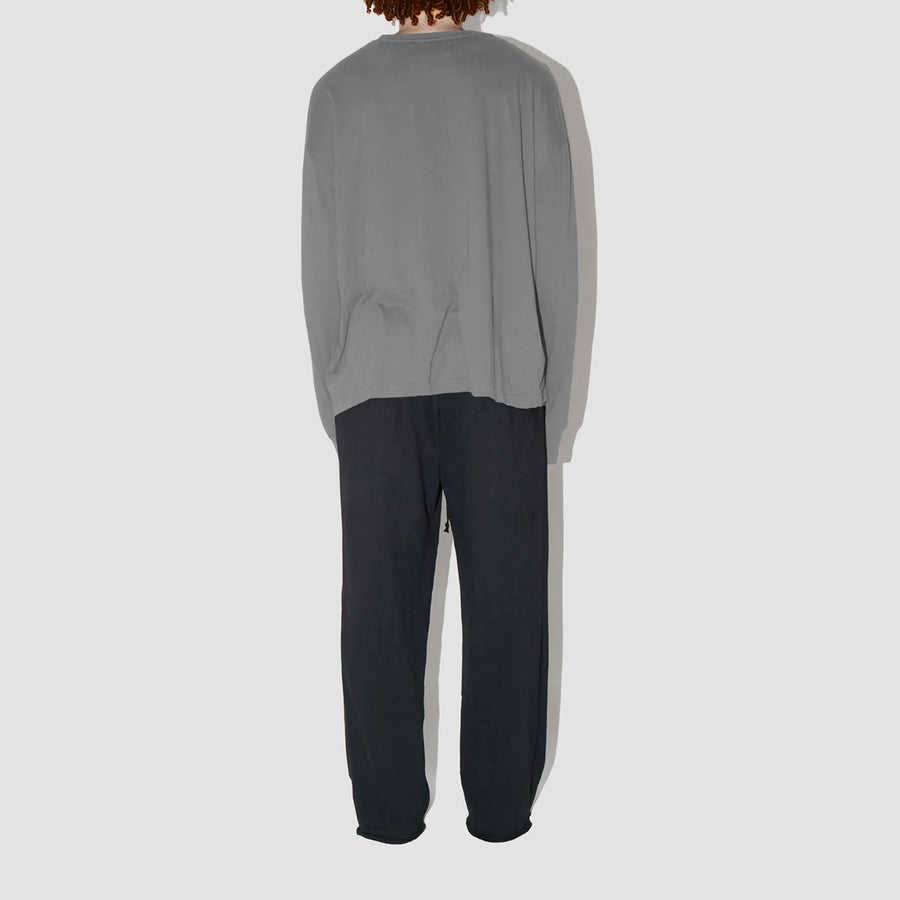 Combed Taupe Long Sleeve T-Shirt