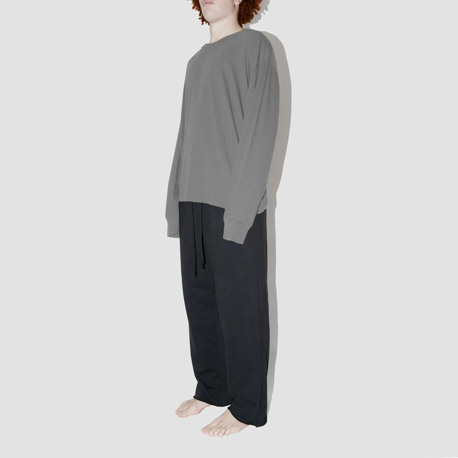 Combed Taupe Long Sleeve T-Shirt