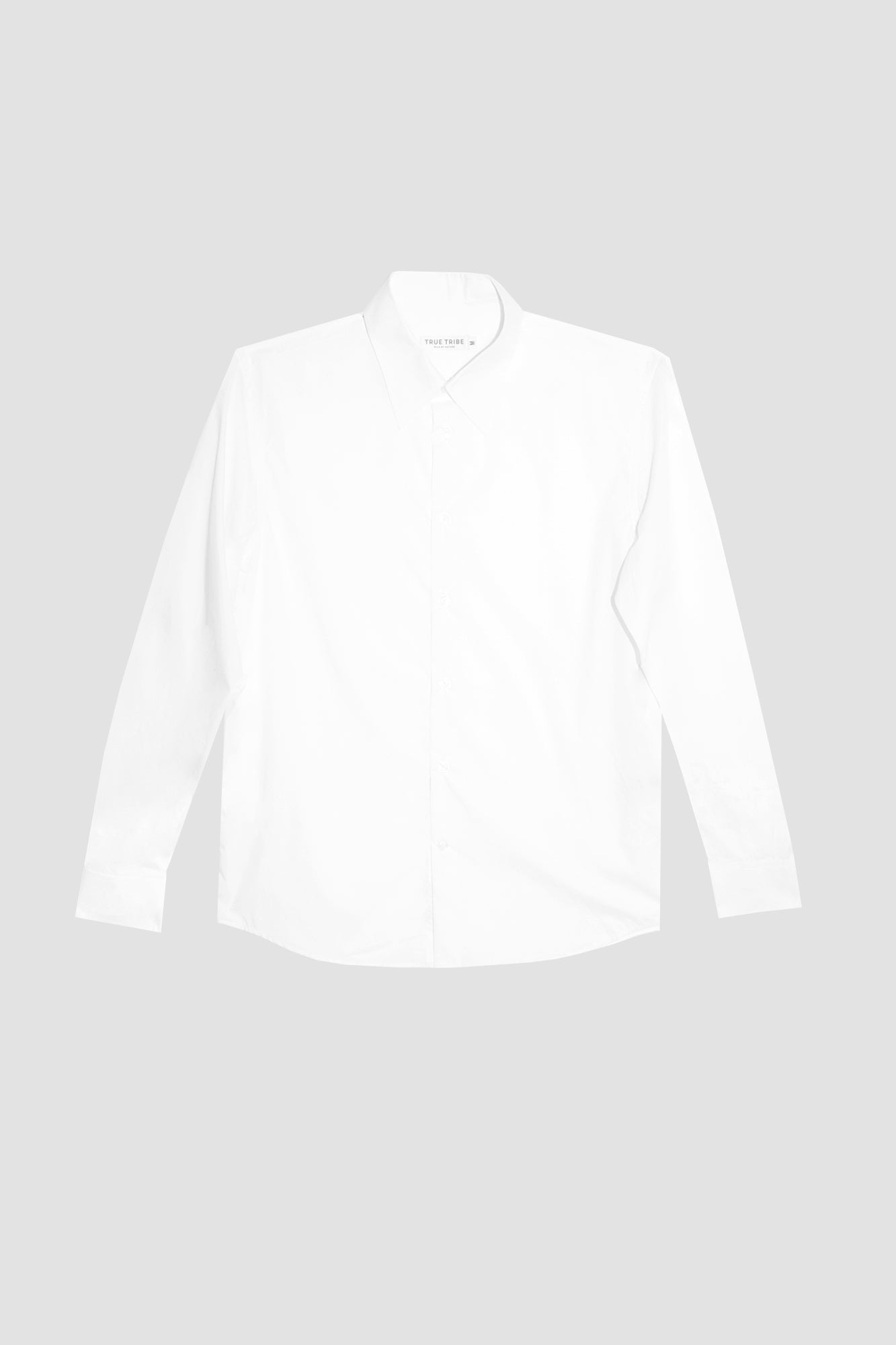 BreathAir WHITE COTTON VOILE OVERSIZED SHIRT