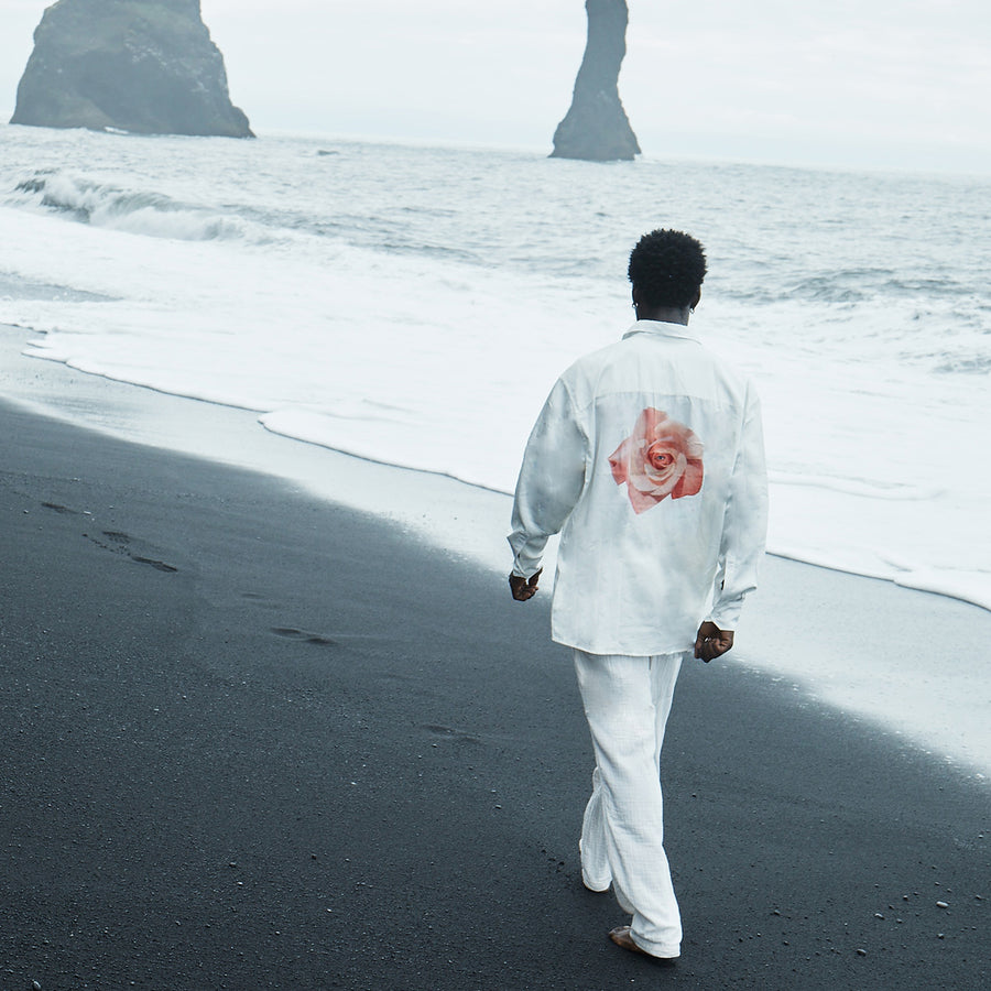 Paris White Oversized Shirt