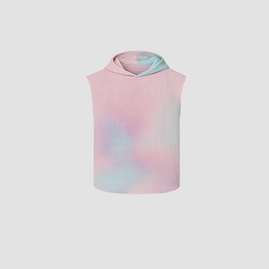 AngelWeave Indus Gauze Sleeveless Hoodie