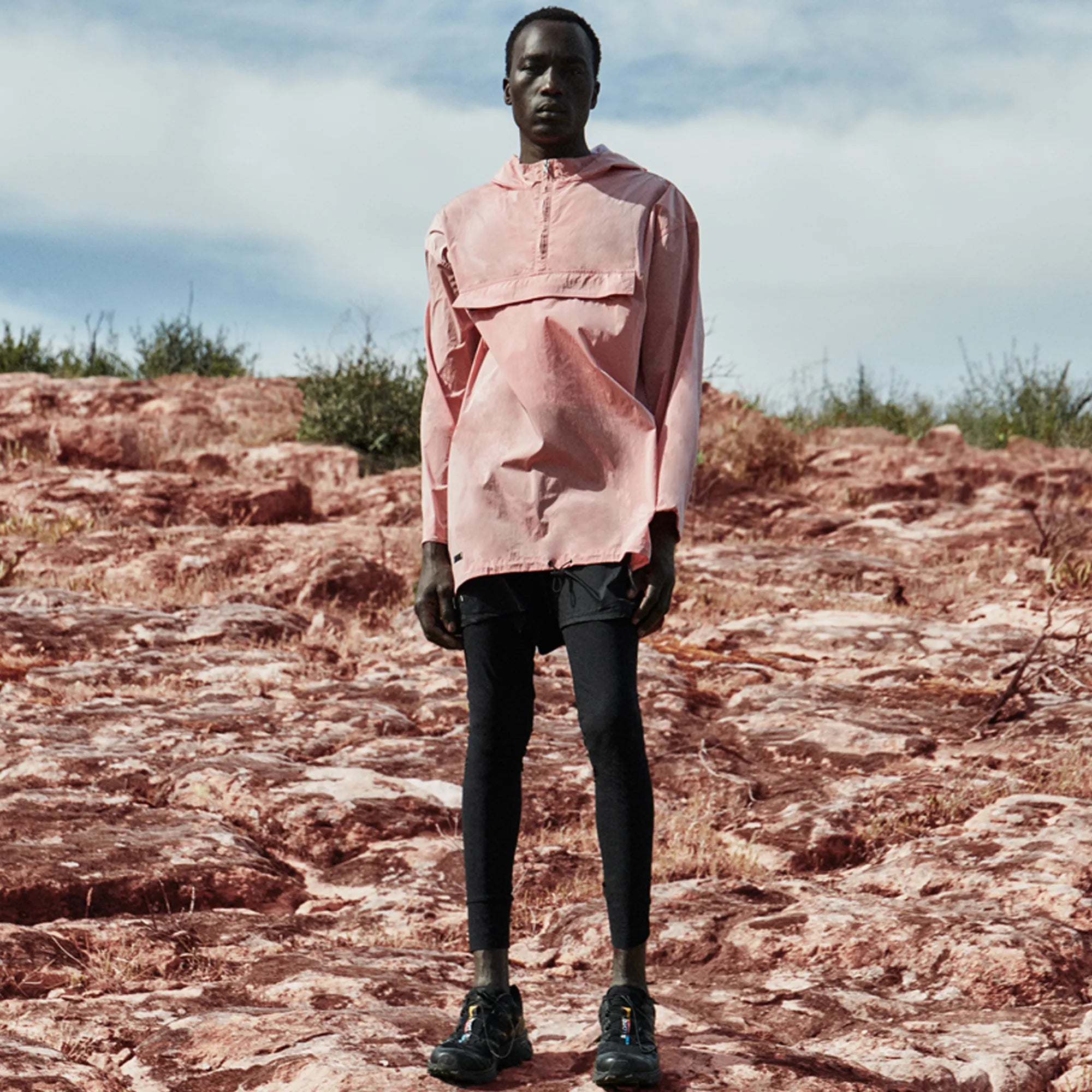 Moon Pink Short Poncho