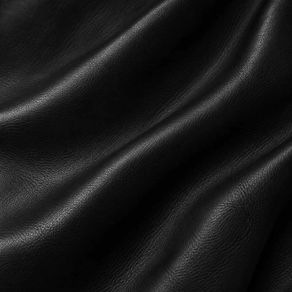 Nappa Nocturne leather swatch, black