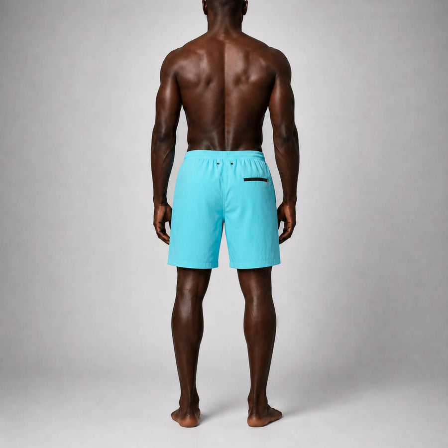 AquaSilk Blue Classic Swim Shorts