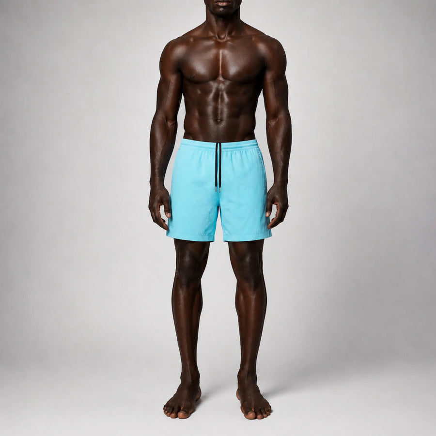AquaSilk Blue Classic Swim Shorts