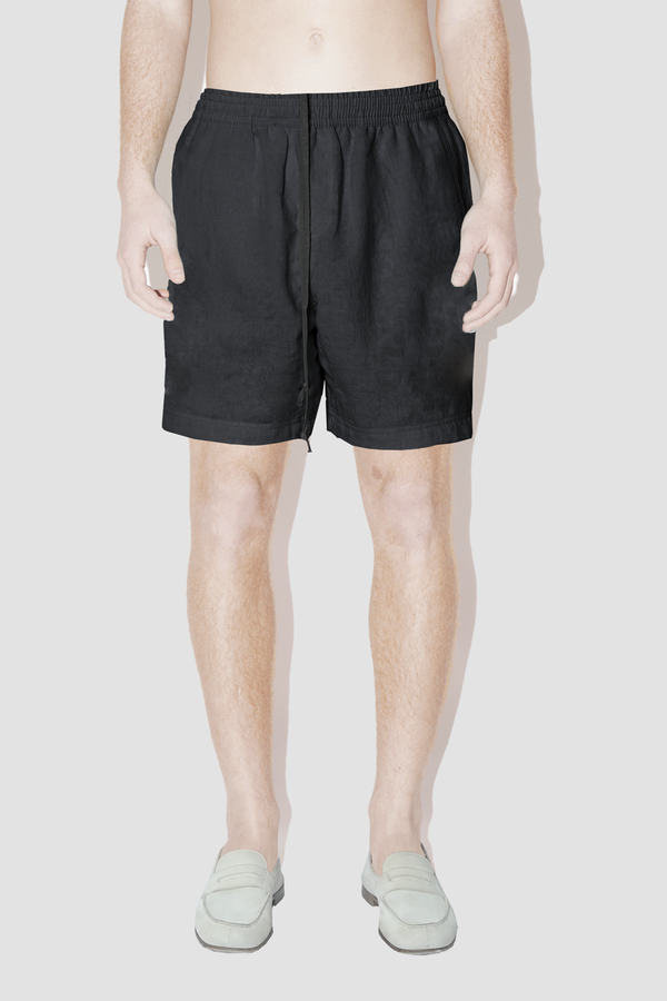 TerraLinen BLACK CLASSIC SHORTS