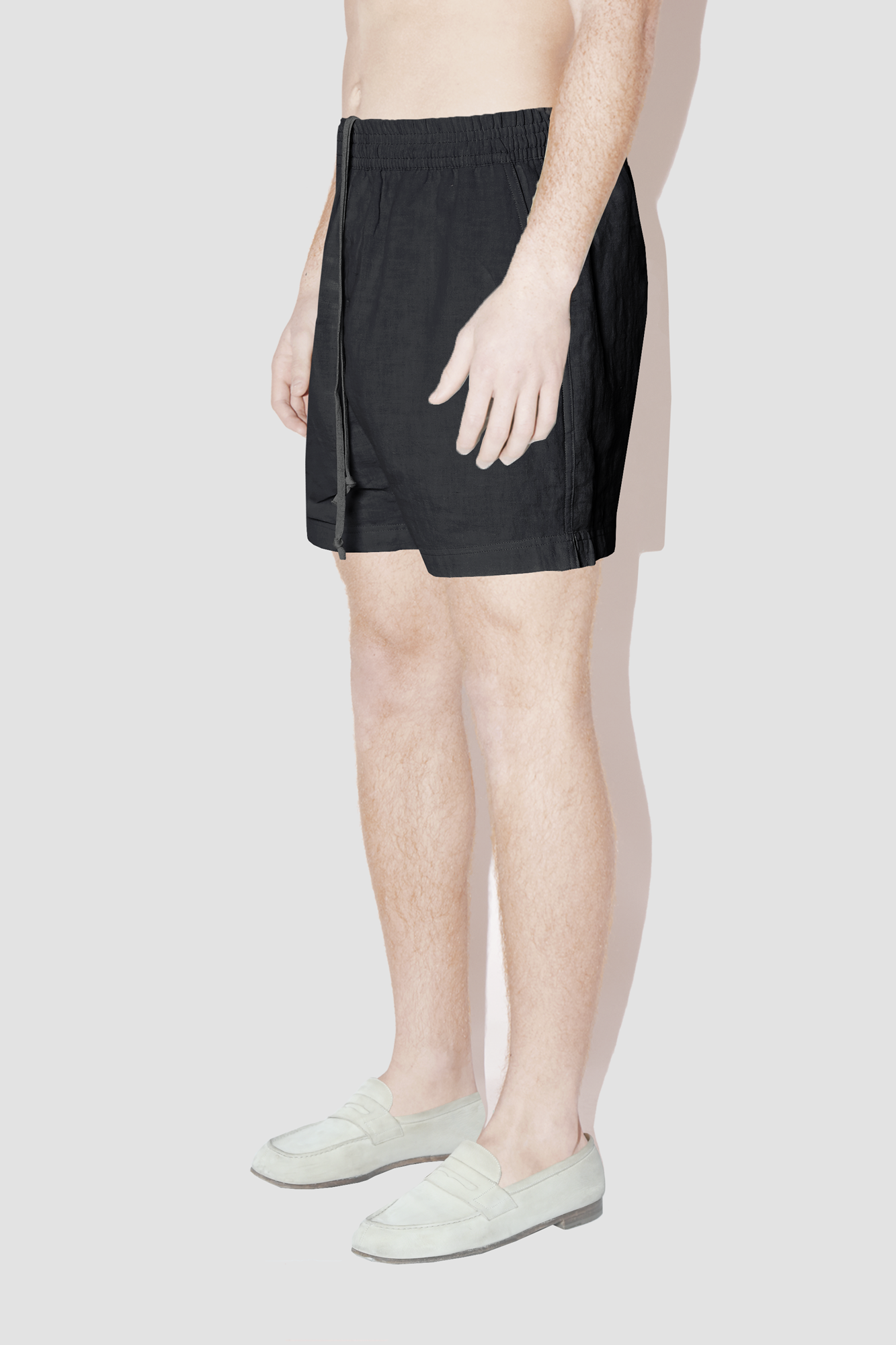 TerraLinen BLACK CLASSIC SHORTS