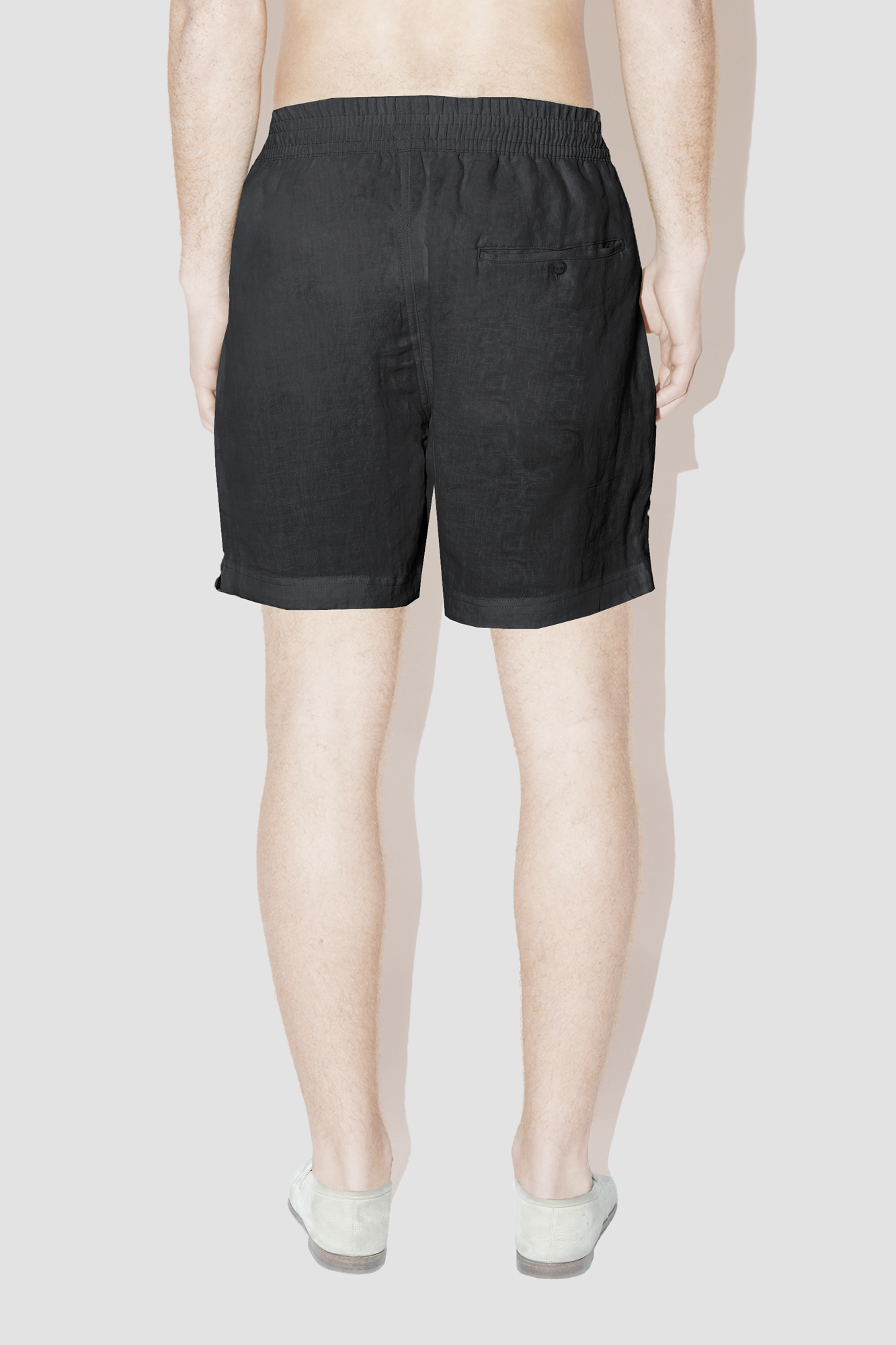 TerraLinen BLACK CLASSIC SHORTS