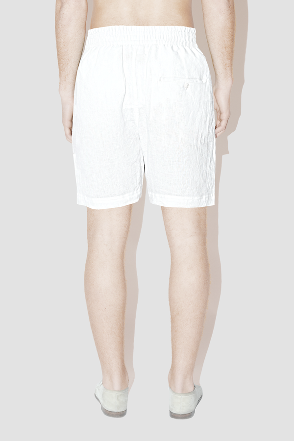 TerraLinen WHITE CLASSIC SHORTS