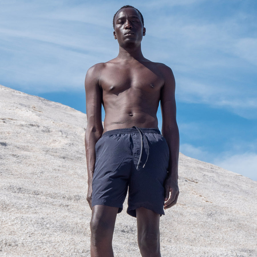 AquaSilk Dark Navy Classic Swim Shorts
