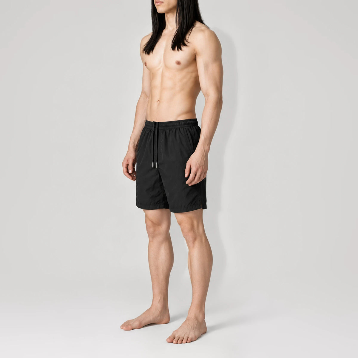 NoirFlow Classic Swim Shorts, side view