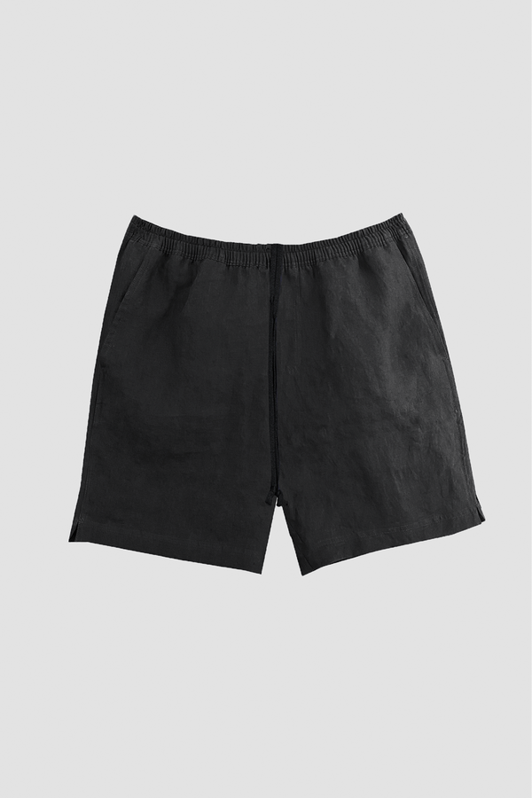 TerraLinen Black Classic Shorts