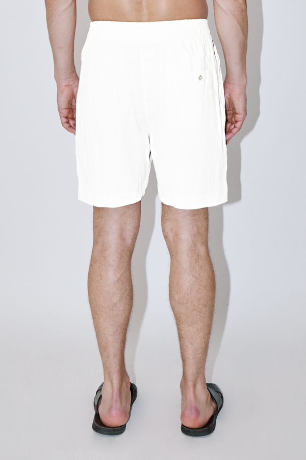 TerraLinen White Classic Shorts