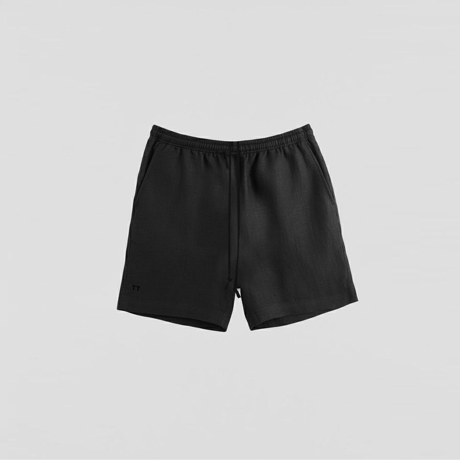 TerraLinen Black Classic Shorts