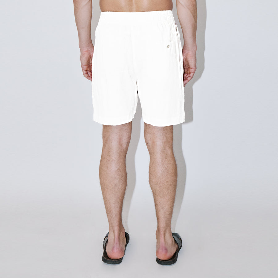 TerraLinen White Classic Shorts