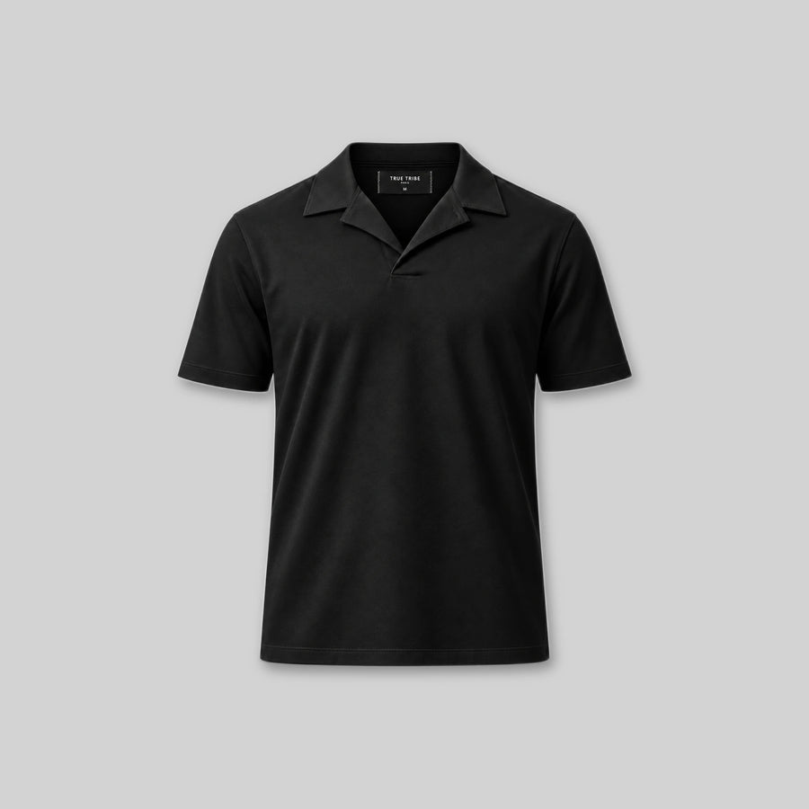 ElevaPima Black Polo Shirt