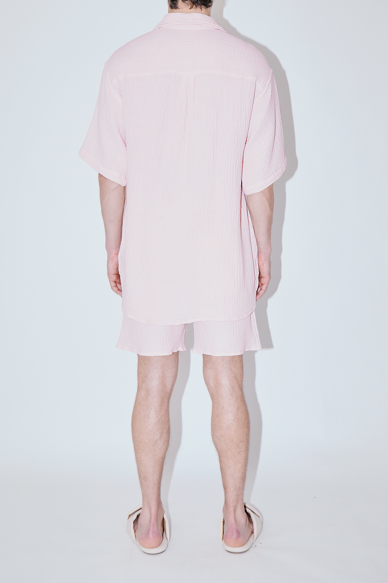 AngelWeave Peach Gauze Resort Shirt