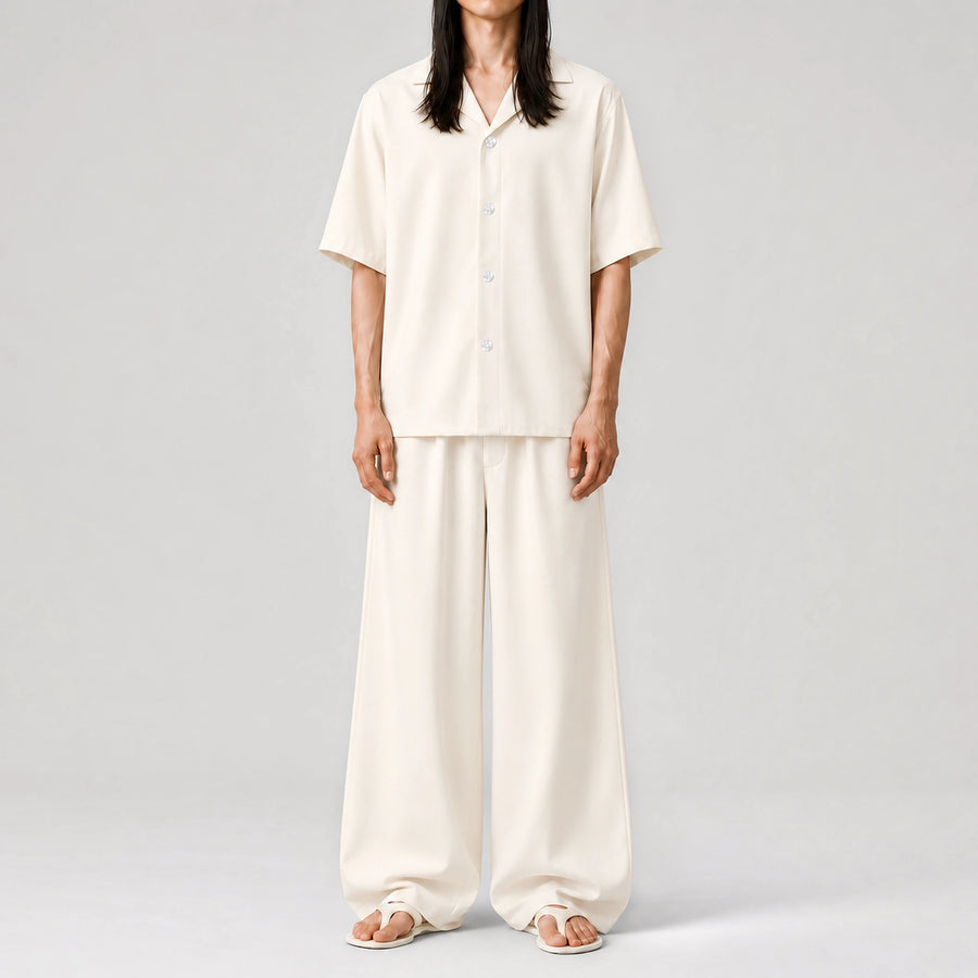 DuneSilk Ivory Resort Shirt, front view