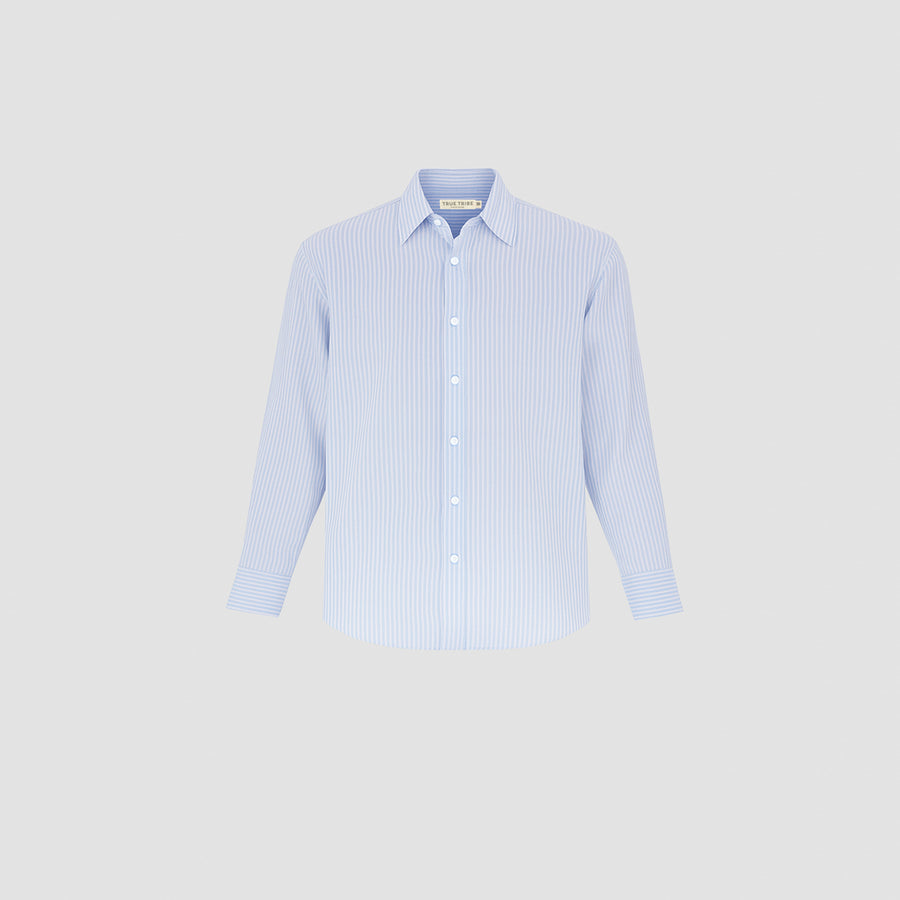 BreathAir Chambray Stripe Classic Shirt