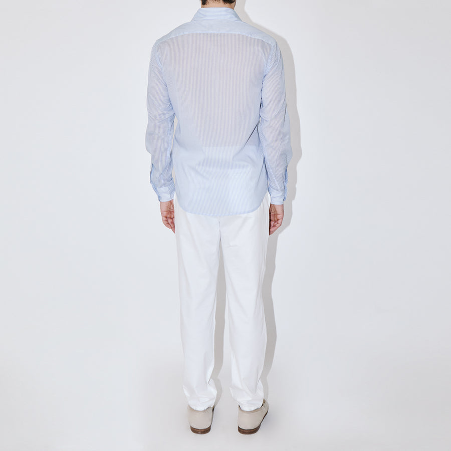 BreathAir Chambray Stripe Classic Shirt