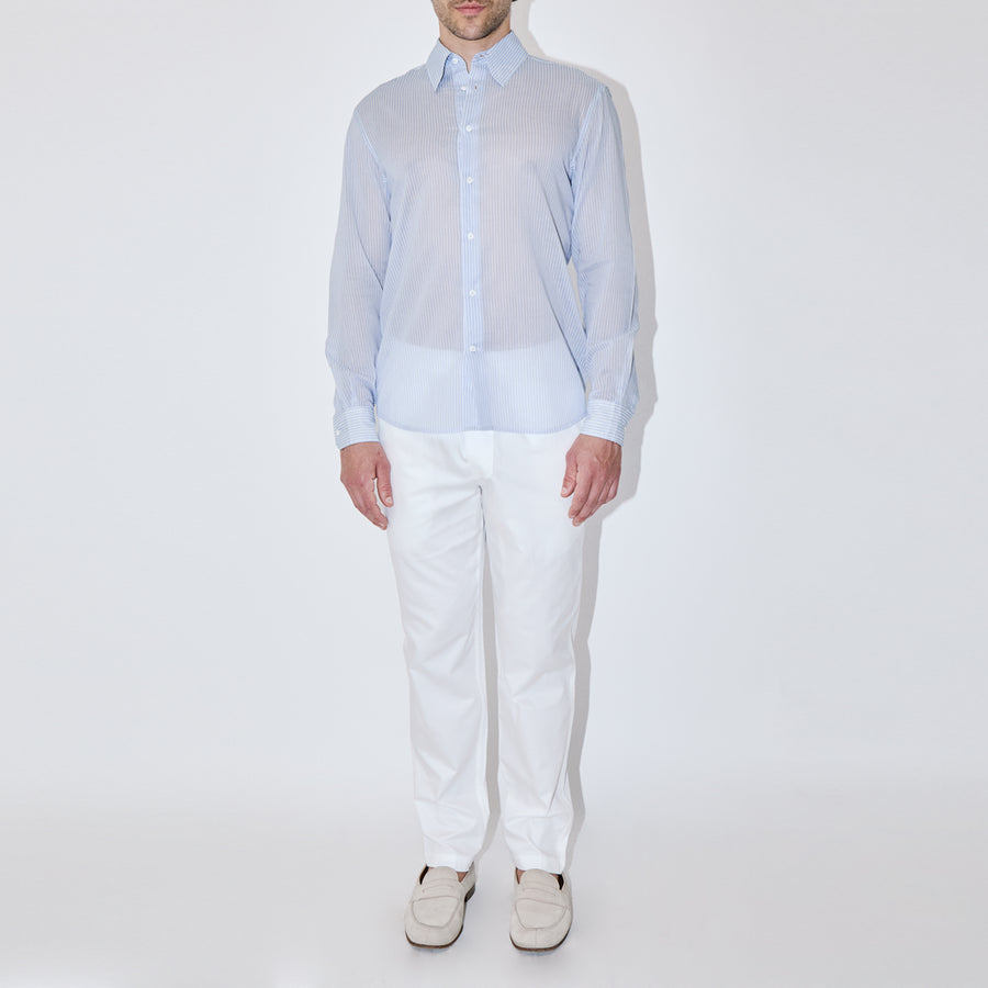 BreathAir Chambray Stripe Classic Shirt