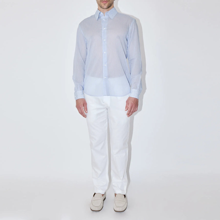 BreathAir Chambray Stripe Classic Shirt