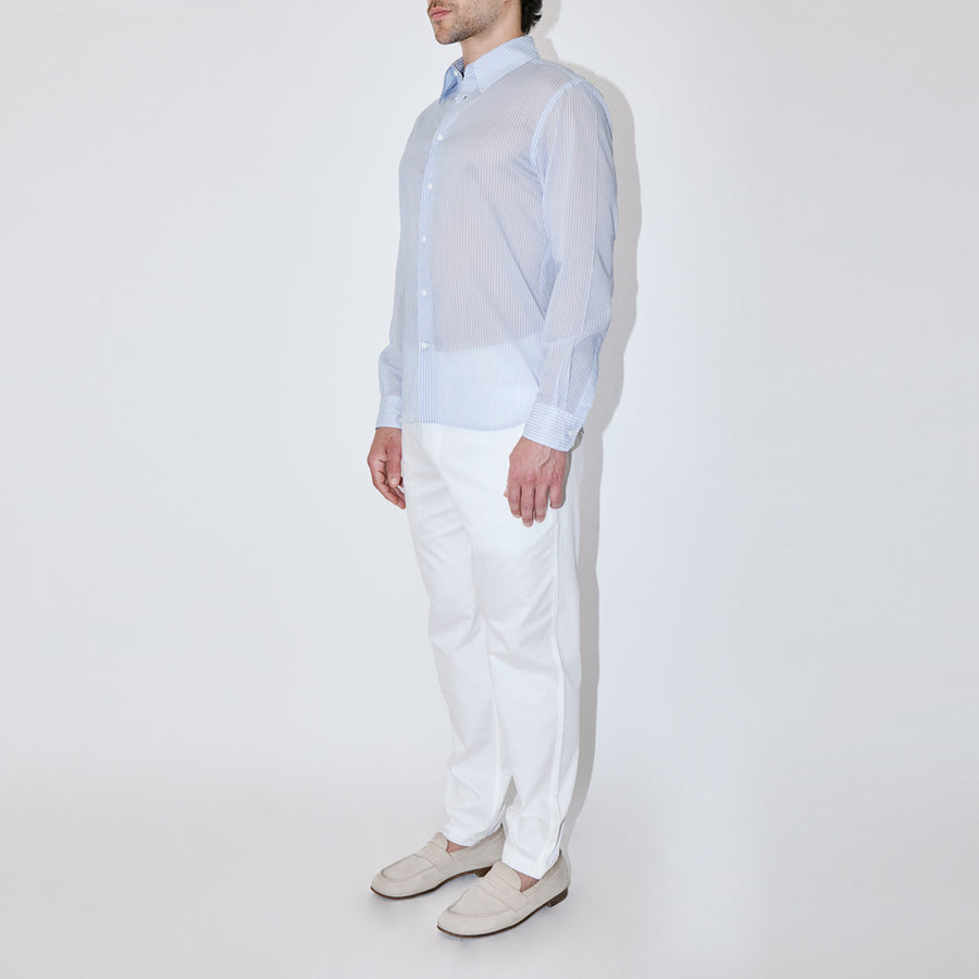 BreathAir Chambray Stripe Classic Shirt