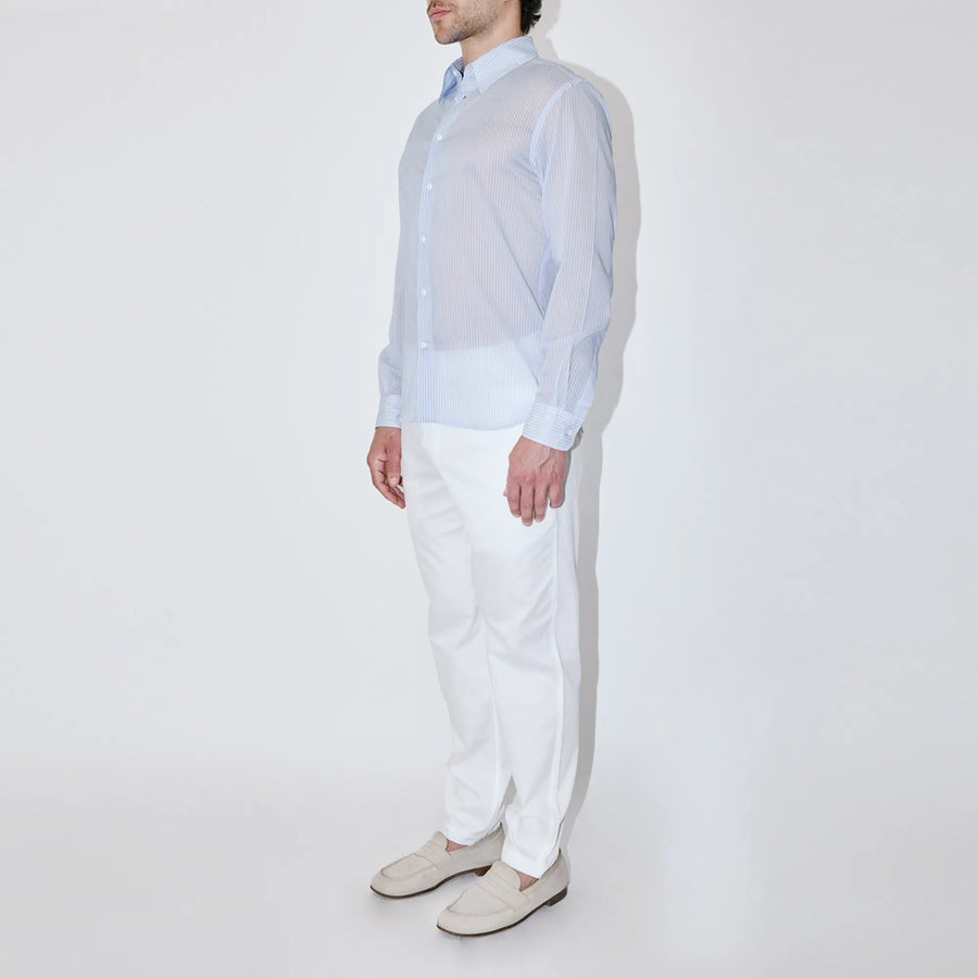BreathAir Chambray Stripe Classic Shirt
