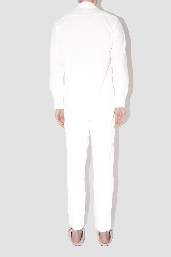 SmoothWeave White Micro Twill Classic Shirt