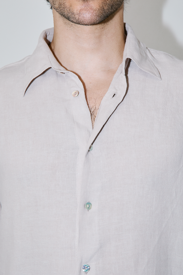TerraLinen Sand Classic Shirt