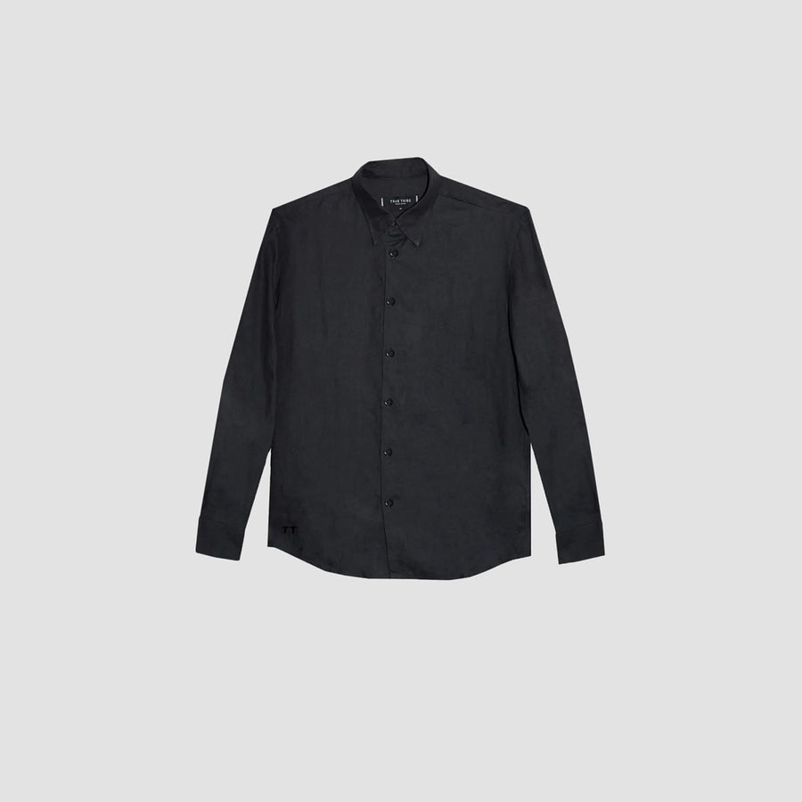 TerraLinen Black Classic Shirt