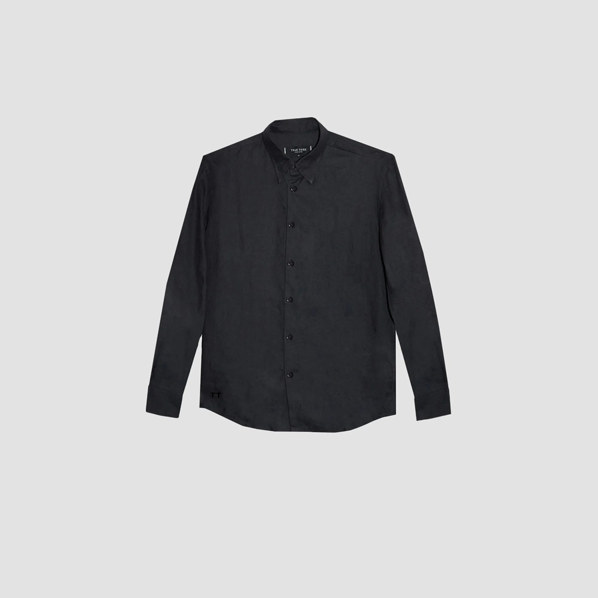 SmoothWeave Black Micro Twill Classic Shirt